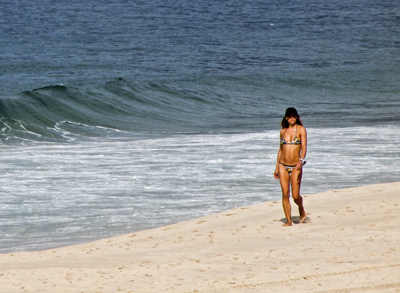 Paseando por la playa de Ipanema