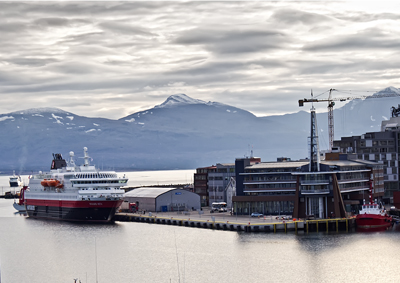 En el puerto de Tromso