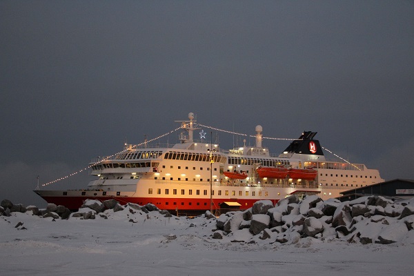 Blanca Navidad a bordo de Hurtigruten