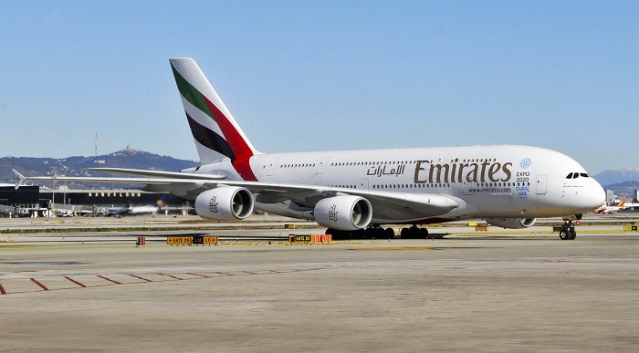 Emirates debuta con su segundo A380 diario en Barcelona
