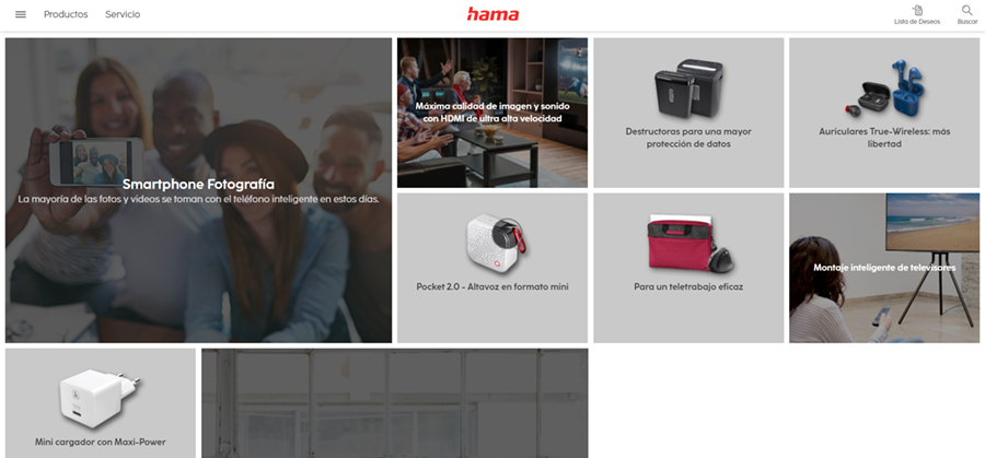 Hama presenta su nueva web en español