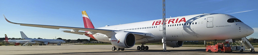 Real Academia Española, el nuevo Airbus A350 que Iberia incorpora a su flota