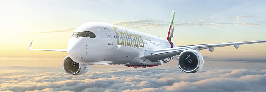 Emirates anuncia los nueve primeros destinos de su red de A350