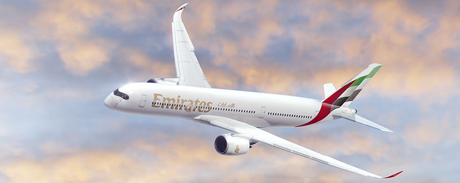 Emirates anuncia los nueve primeros destinos de su red de A350