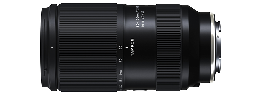 TAMRON anuncia un teleobjetivo único que hace zoom a partir de 50mm 50-300mm F/4.5-6.3 Di III VC VXD (Modelo A069)